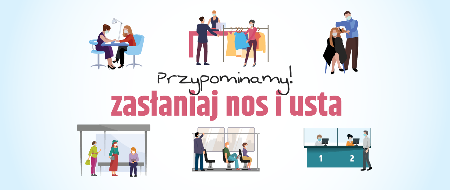zaslaniana ust i nosa